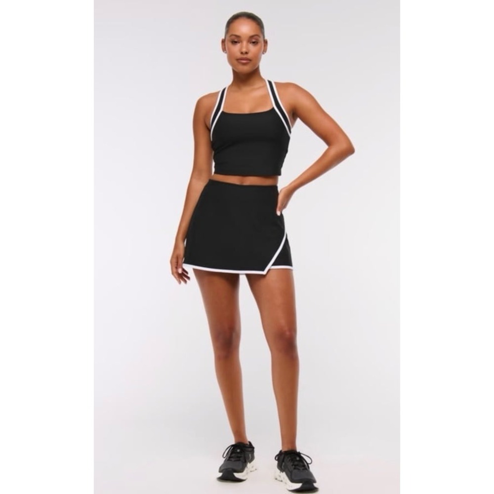 Active by Abercrombie YPB sculptLUX Lined‎ Wrap Skirt Sz L Tennis Outdoor NWT